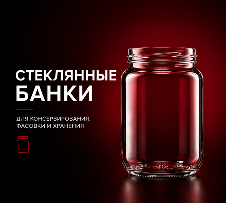 Стеклянная банка — стеклянные банки оптом для консервирования, фасовки и хранения продукции