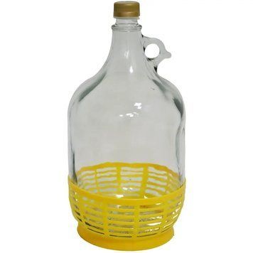 Бутиль 5 л Gallon з кришкою та корзиною підставкою 727 фото